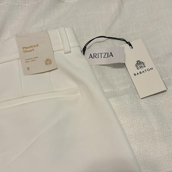 Aritzia Babaton Pleated Short in White - Picture 6 of 11